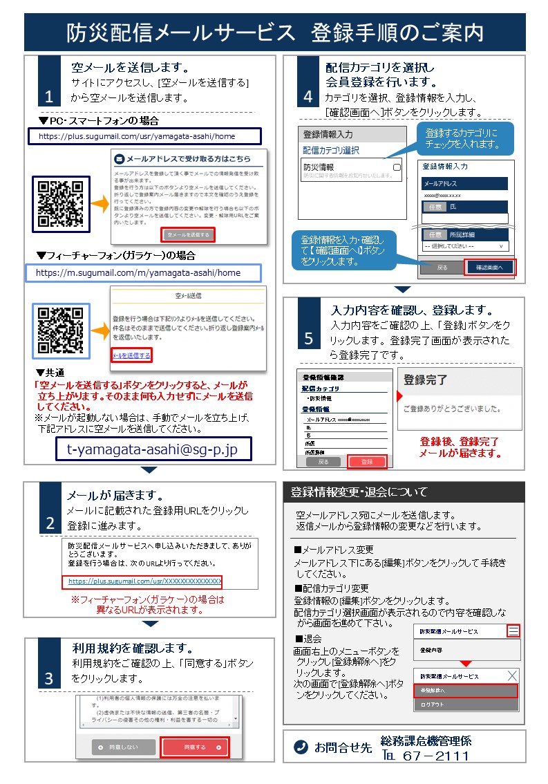 【チラシ】登録手順書(メール)裏