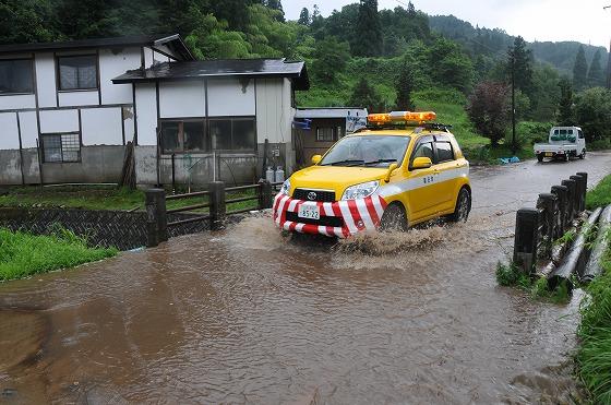 道路冠水の様子の写真1