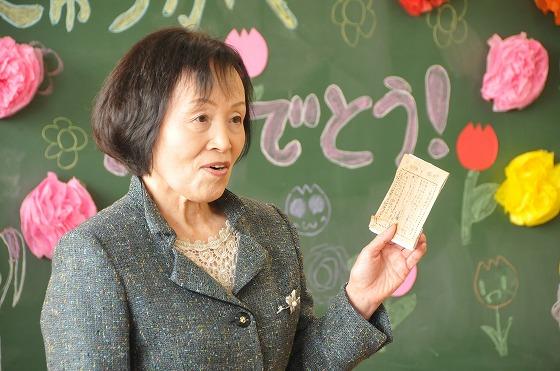 あさひ豆の話をする白田氏の写真