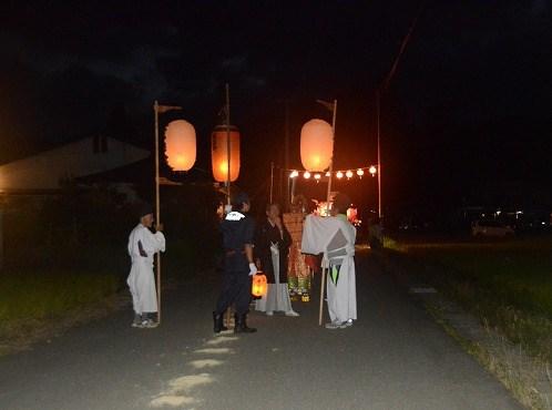 大谷風神祭の行列の写真