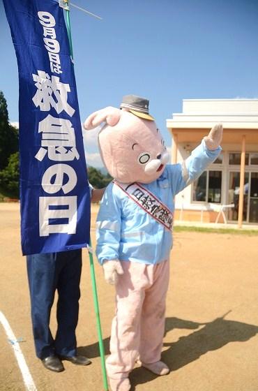 ウサヒ一日消防隊長