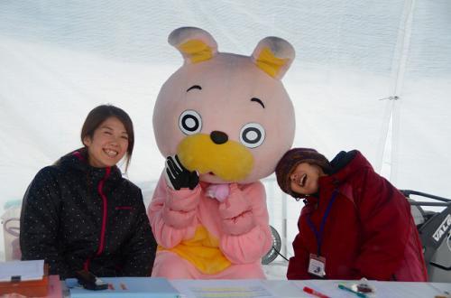 ウサヒとスタッフさん