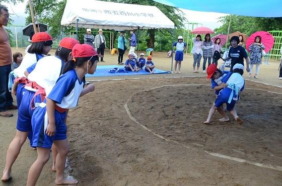 西五百川小学校 すもう大会
