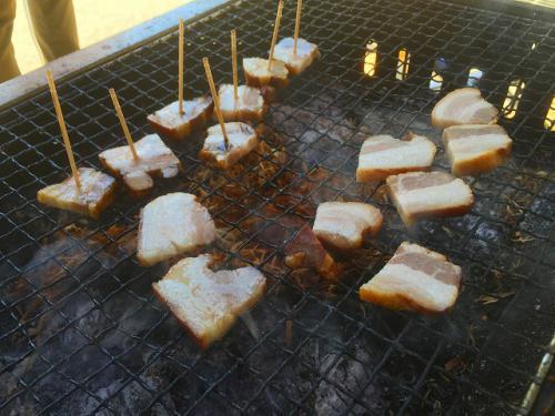 燻製、りんごの木