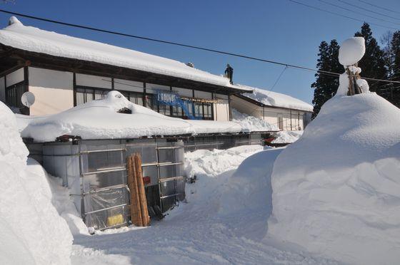 雪下ろしの写真