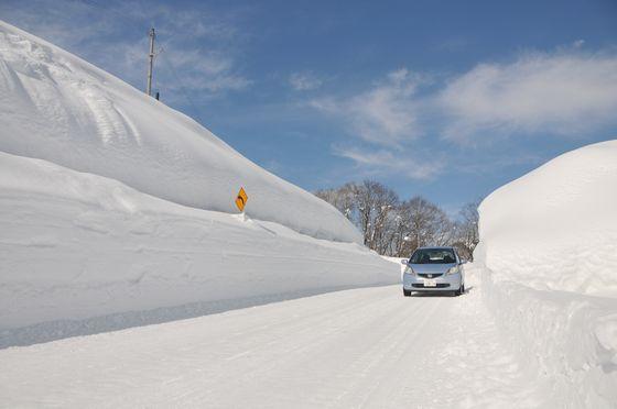白倉地区の道路状況の写真