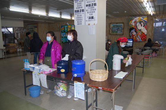避難所の様子の写真1