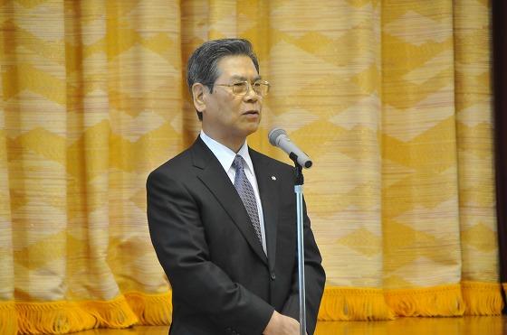 渡辺善夫町長の挨拶の写真