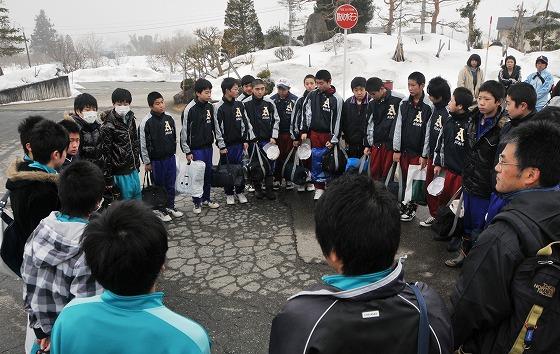 野球部の現役部員たちの写真