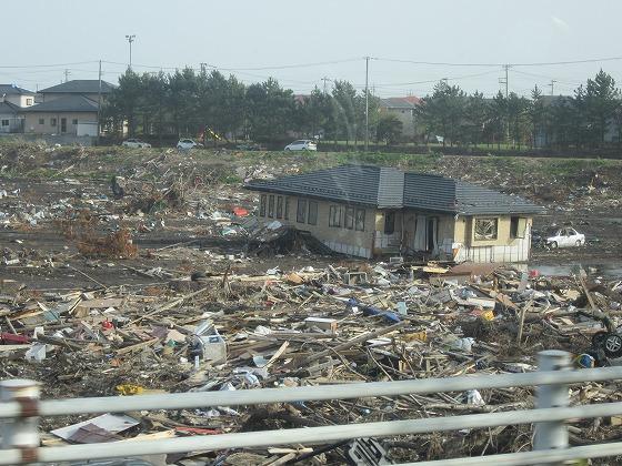 昨年5月13日に七ヶ浜町内を訪れた際撮影した水田の様子の写真