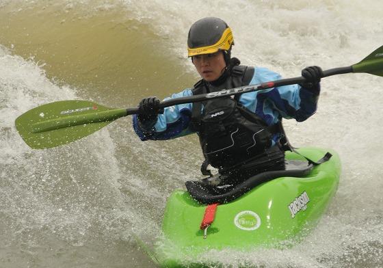 K1女子優勝者の石田元子さんの写真