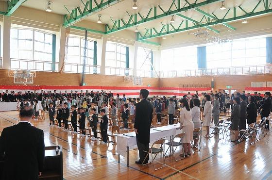 大谷小学校の入学式の様子の写真3