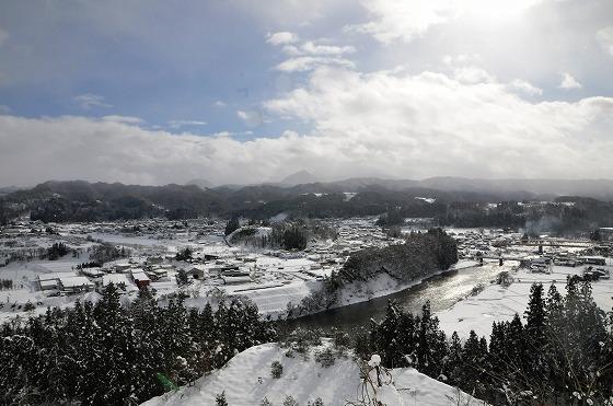 能中地区から見た宮宿地区方面の写真