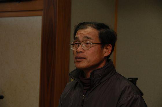 大沼区副区長さんがお礼を述べている写真