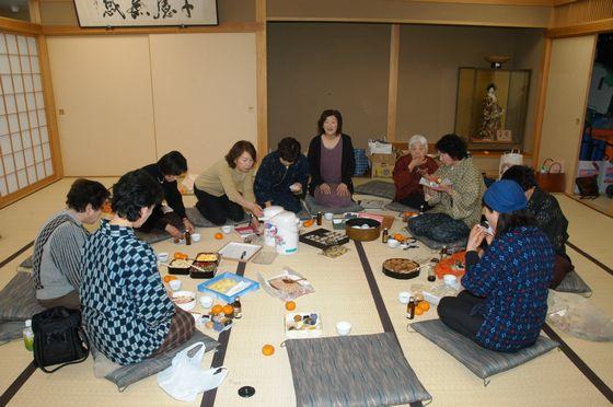 終了後のミニ反省会の写真