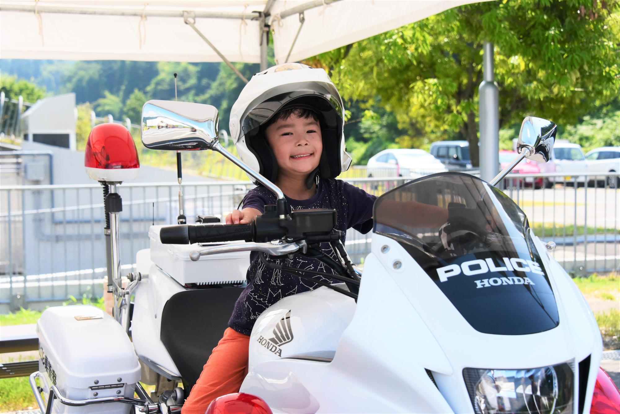 防災フェス5(乗車体験-白バイ)