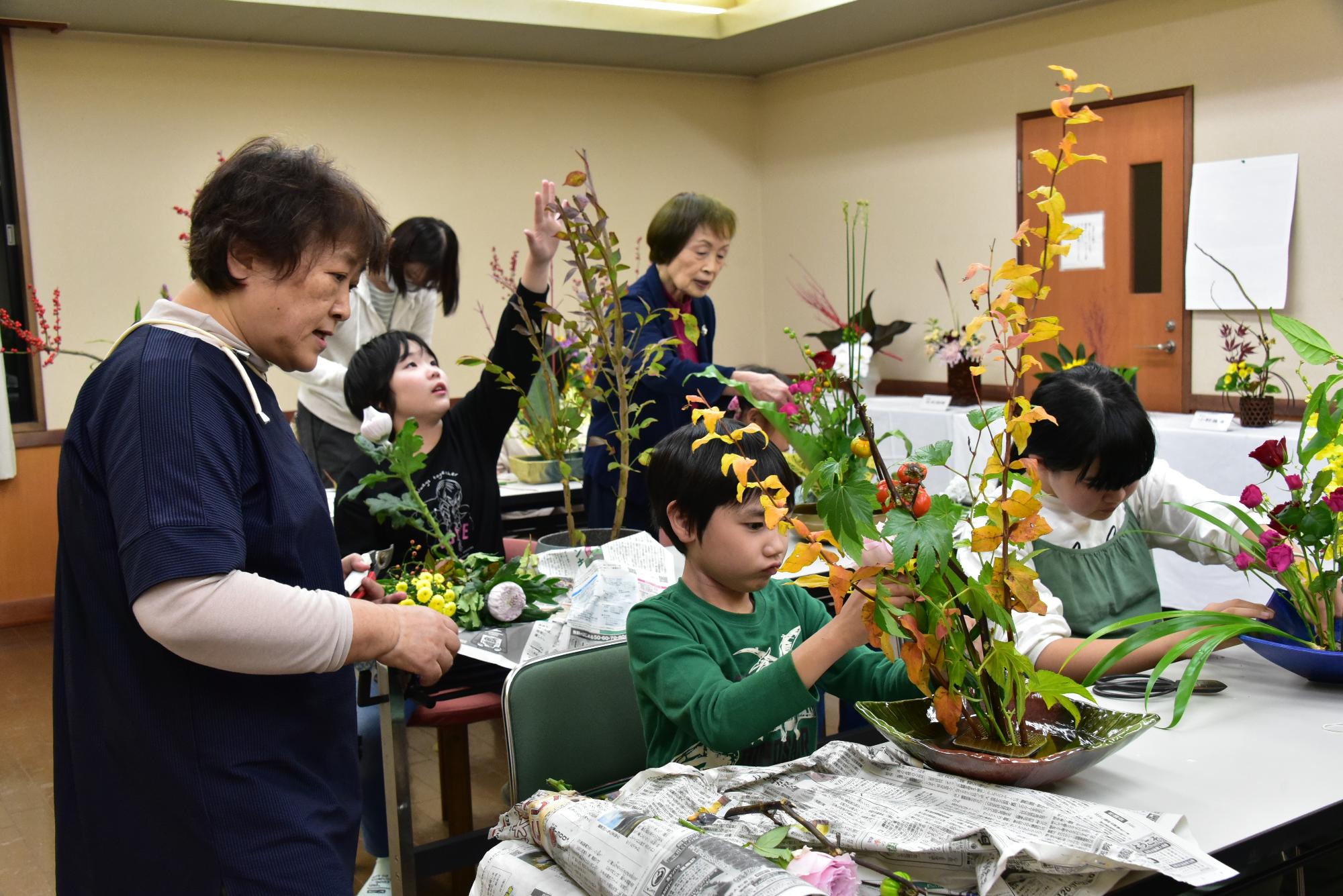 第59回 朝日町芸術文化祭・準備(交流楽しい子ども教室)