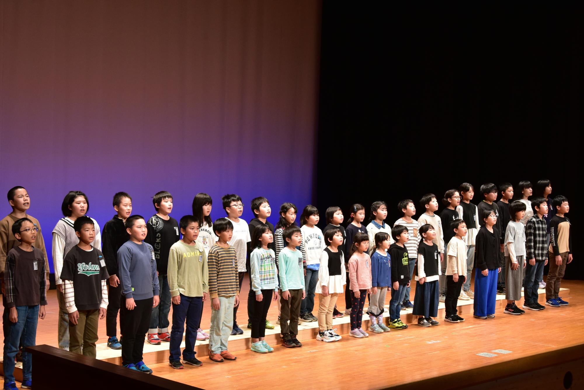 第59回 朝日町芸術文化祭(西五百川小学校斉唱)