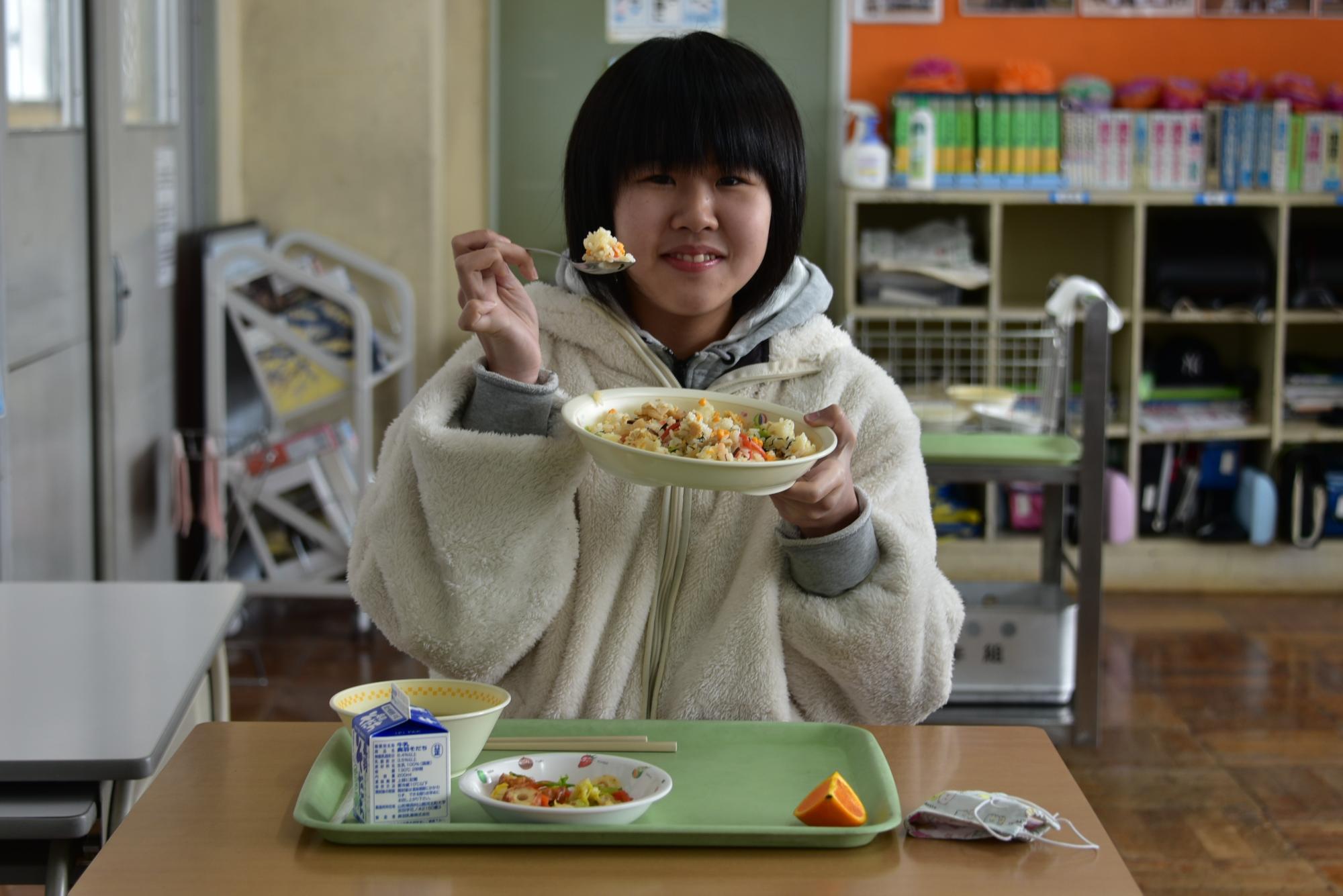 美味しそうにいただいていました-4