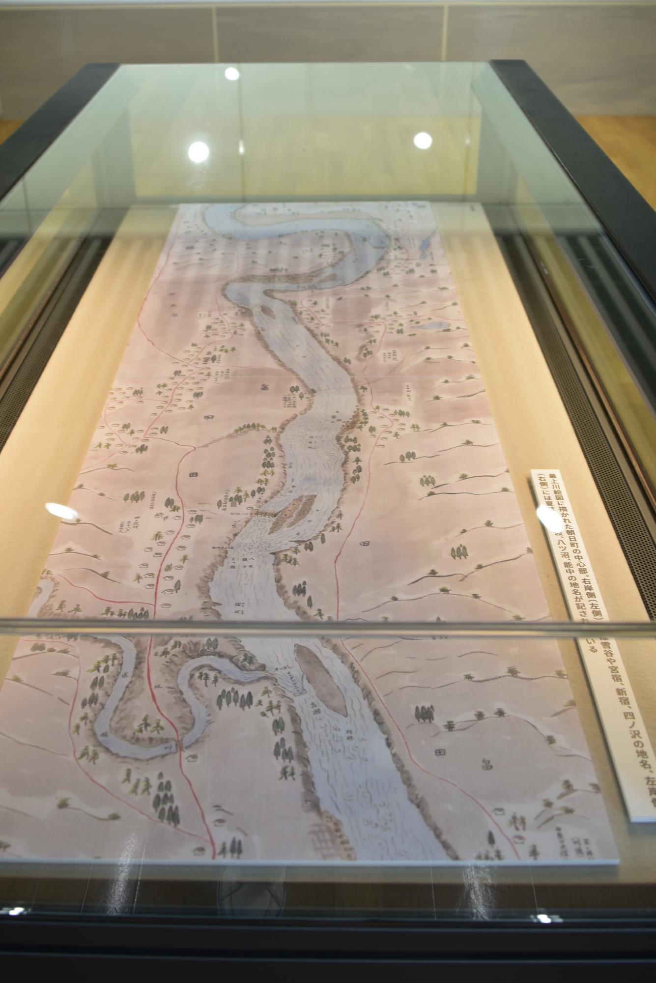 町内の最上川の様子を描いた絵図