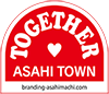 <メッセージ付きかまぼこ型>(TOGETHER)ロゴ