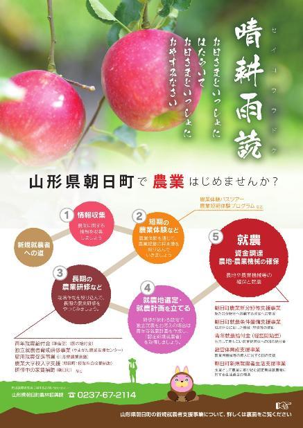 農業はじめませんかのチラシ