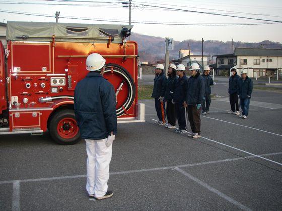 消防団の練習風景の写真1