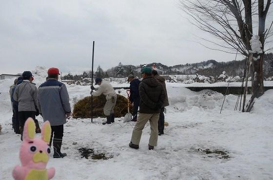 白山神社、おさいとう準備