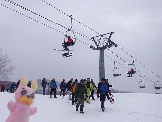 雪山登山隊の皆さん