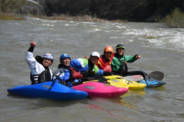 男子決勝競技後の集合写真