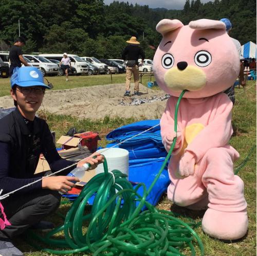 ウサヒ、水分補給