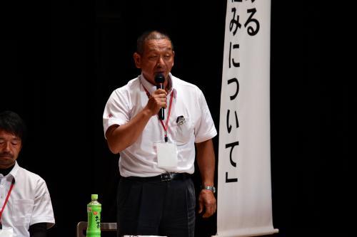 大谷果樹組合の志藤清市郎組合長の写真