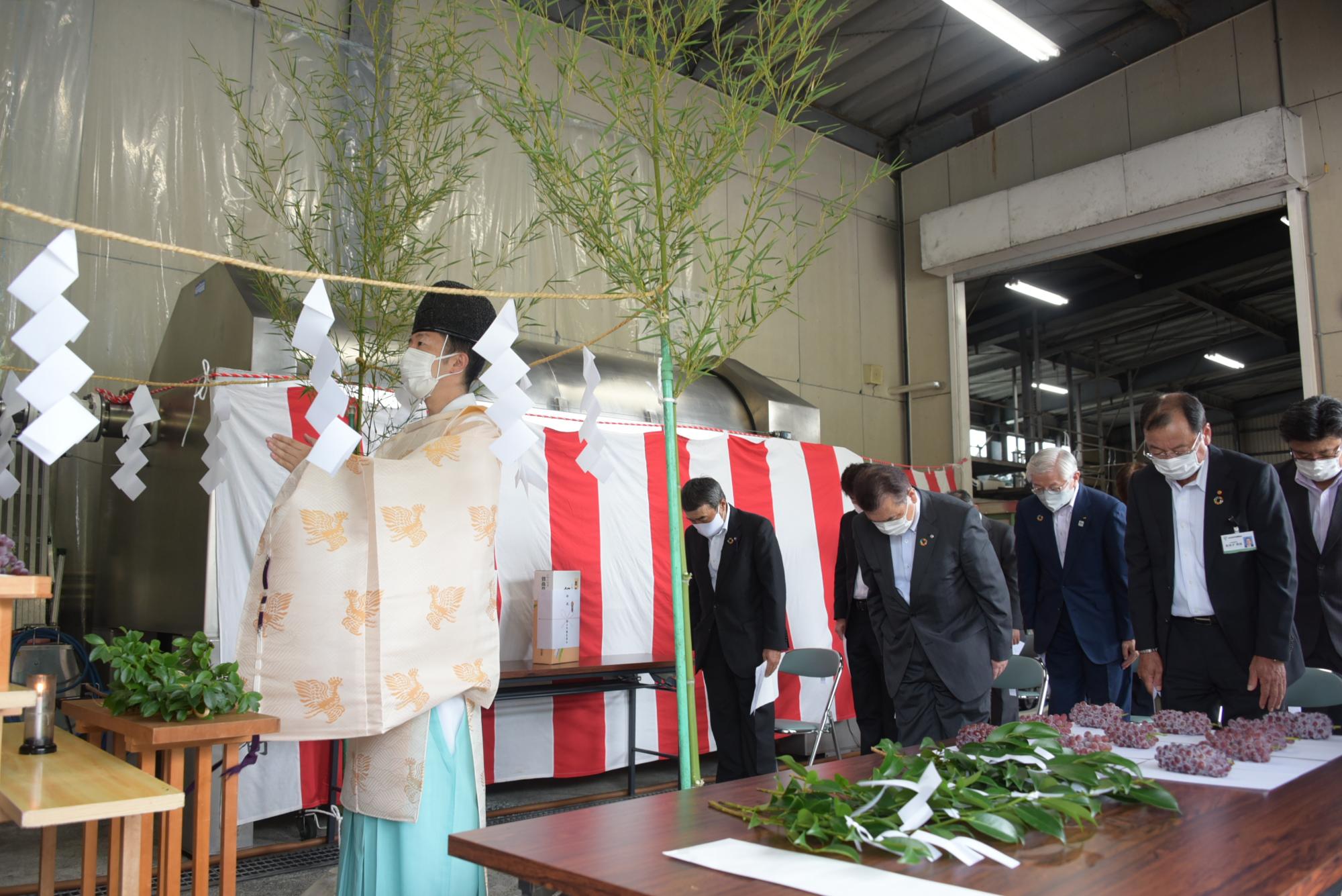 安全祈願の神事の写真