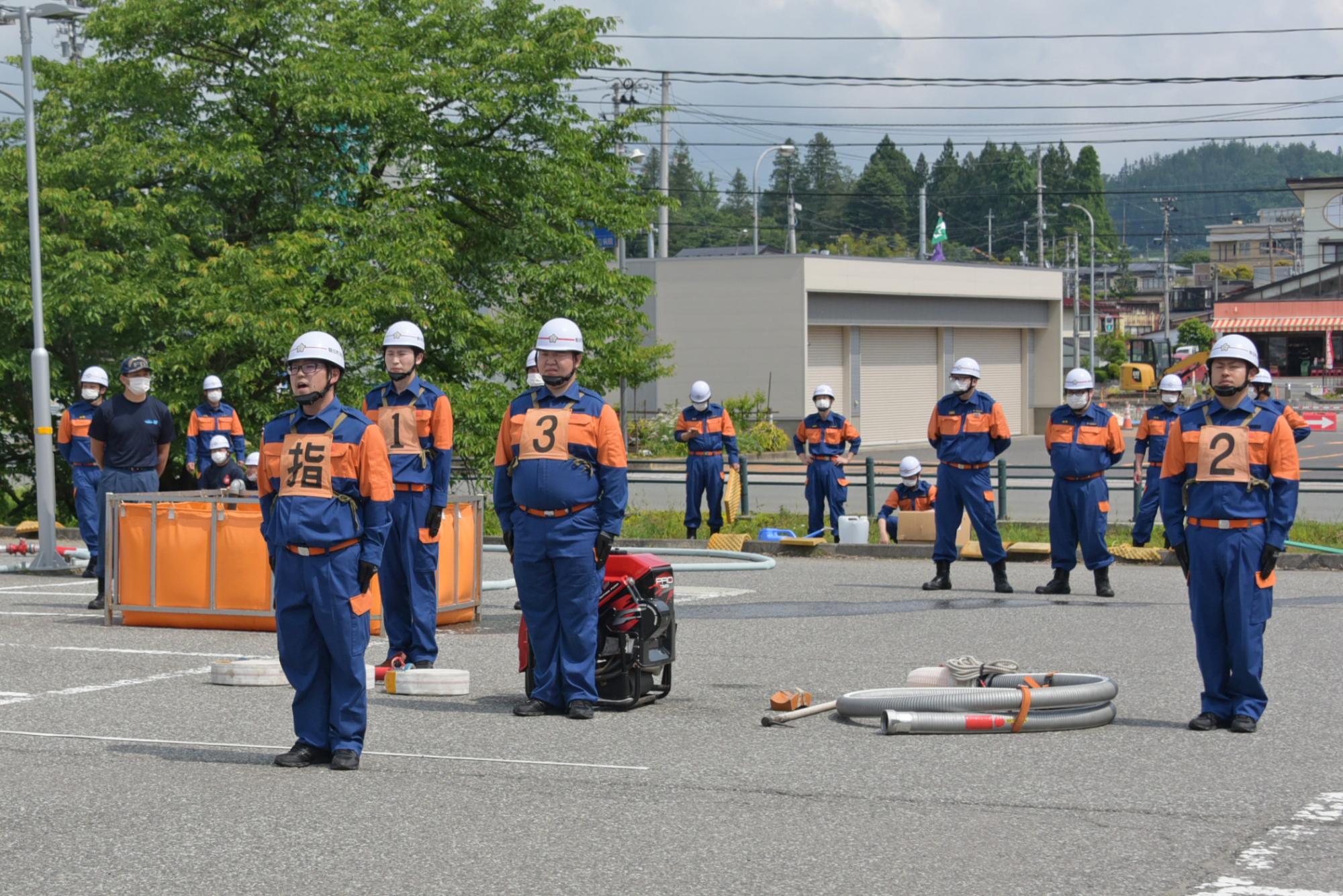 小型ポンプ操法の写真