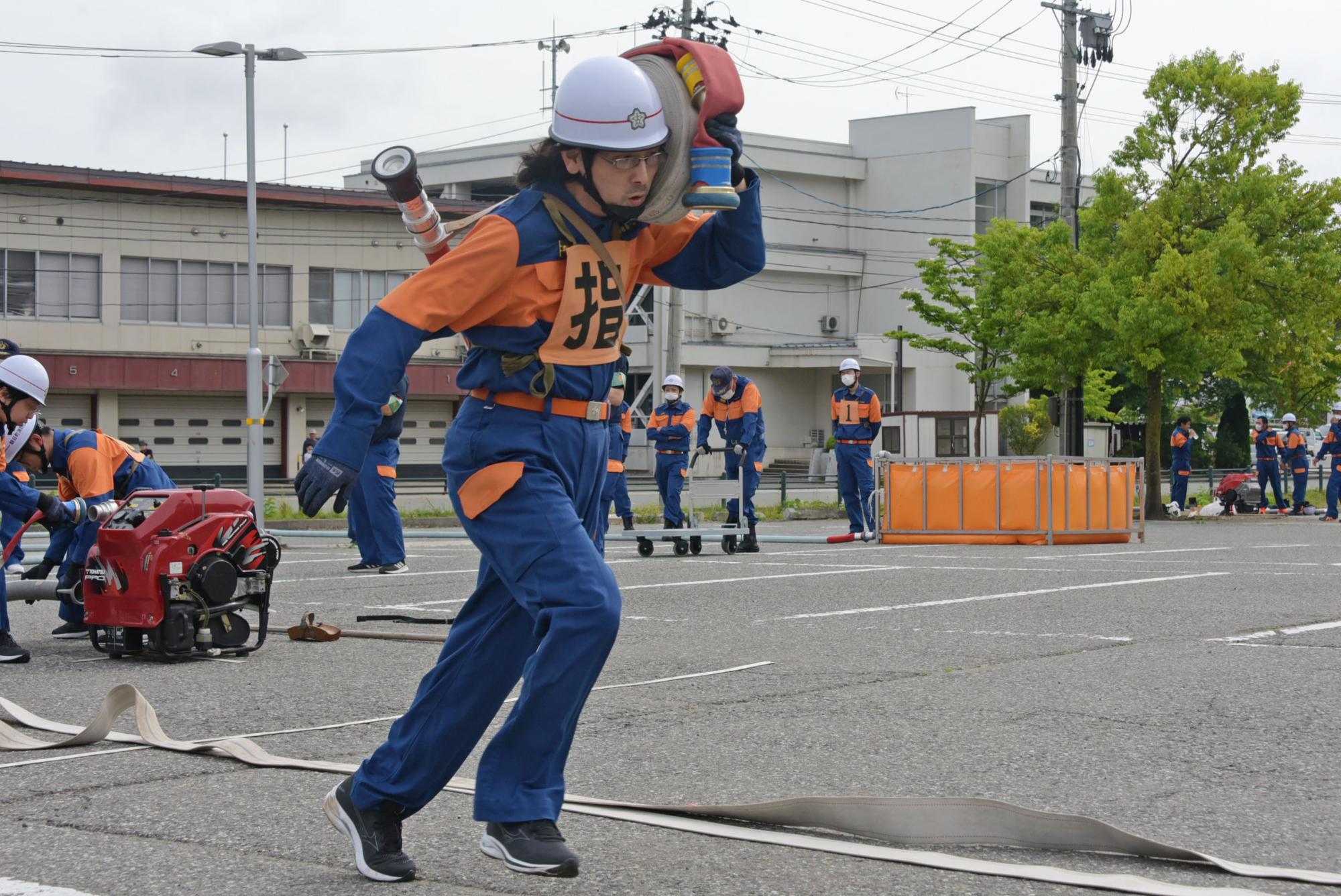 小型ポンプ操法の写真