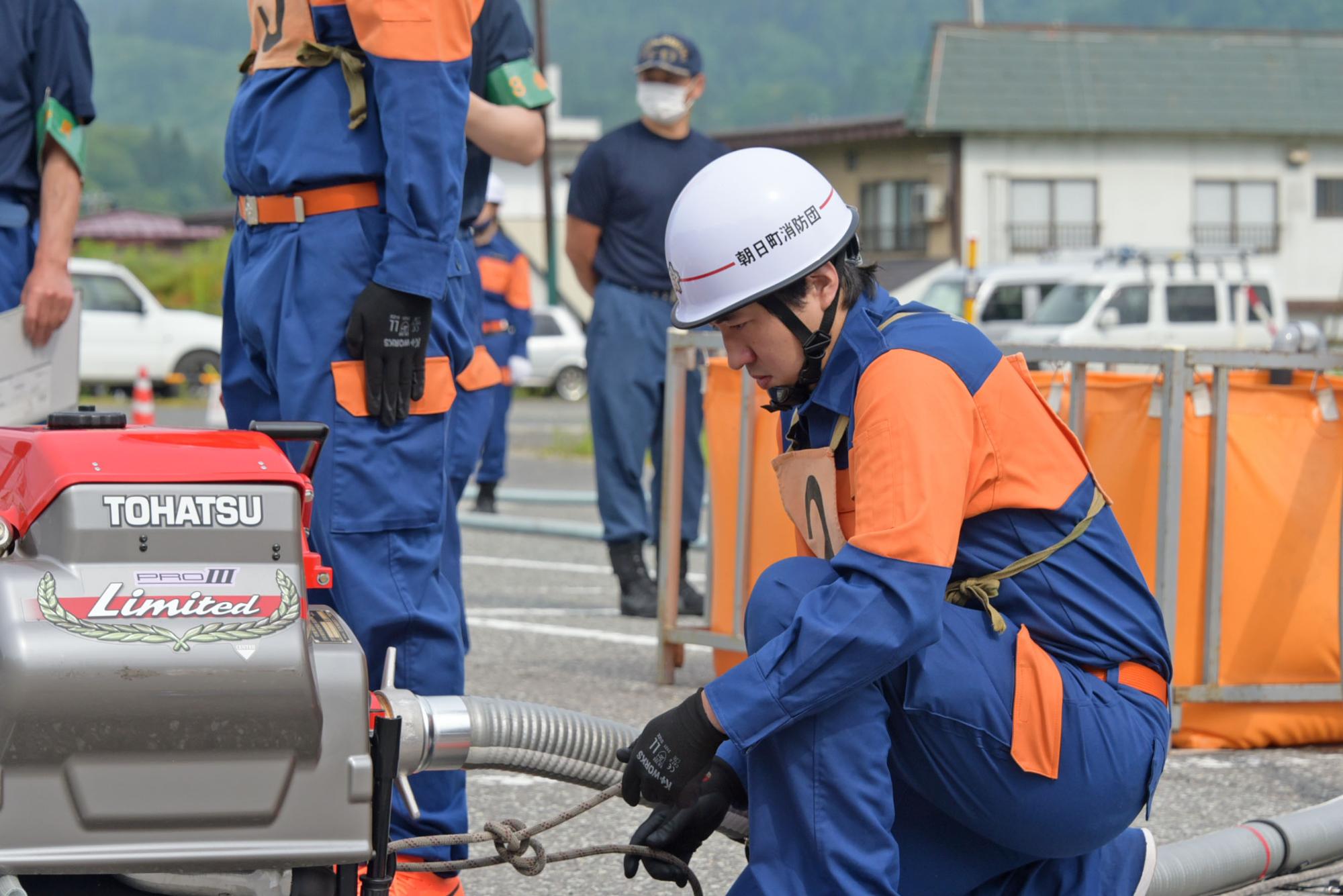 小型ポンプ操法の写真