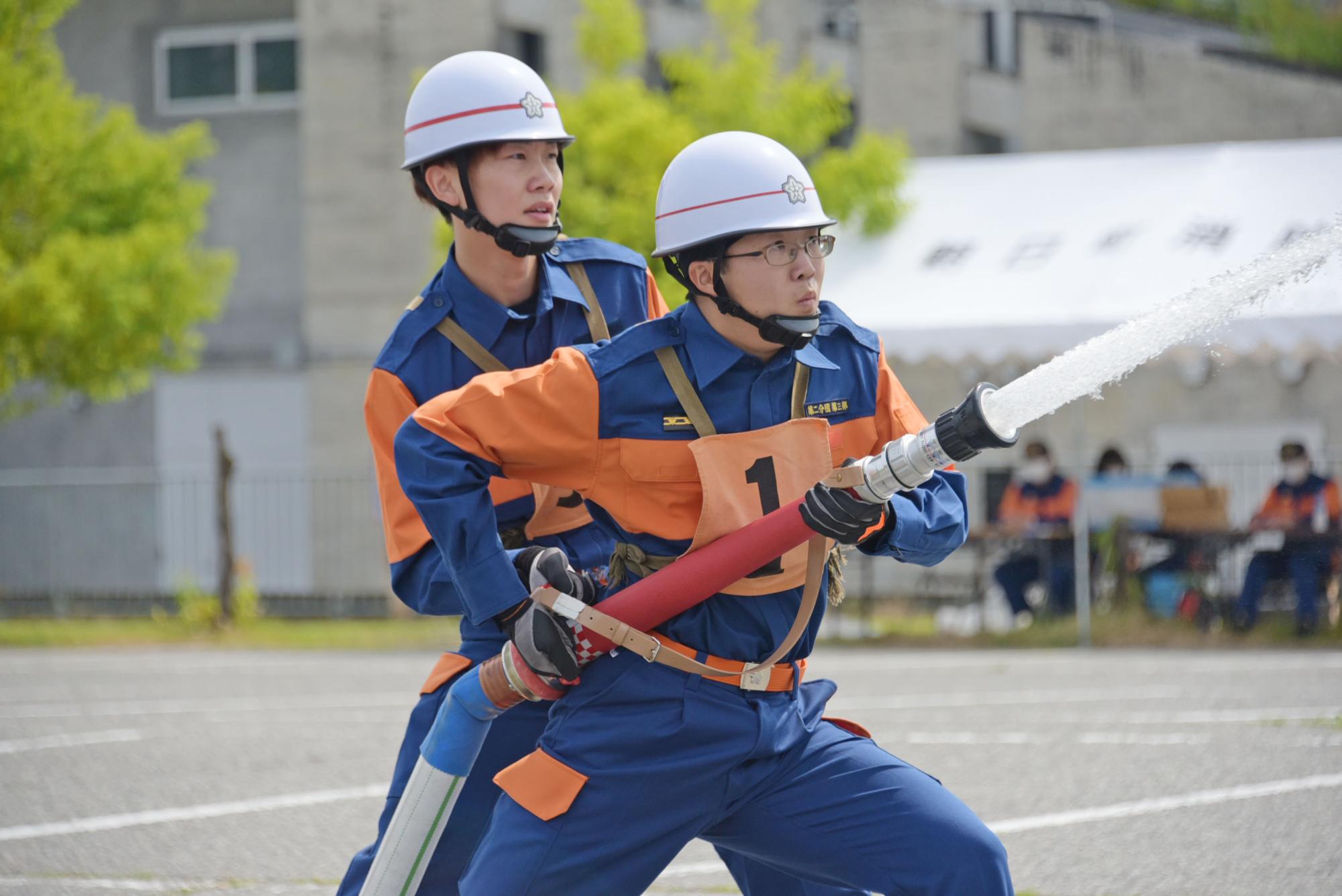 小型ポンプ操法の写真