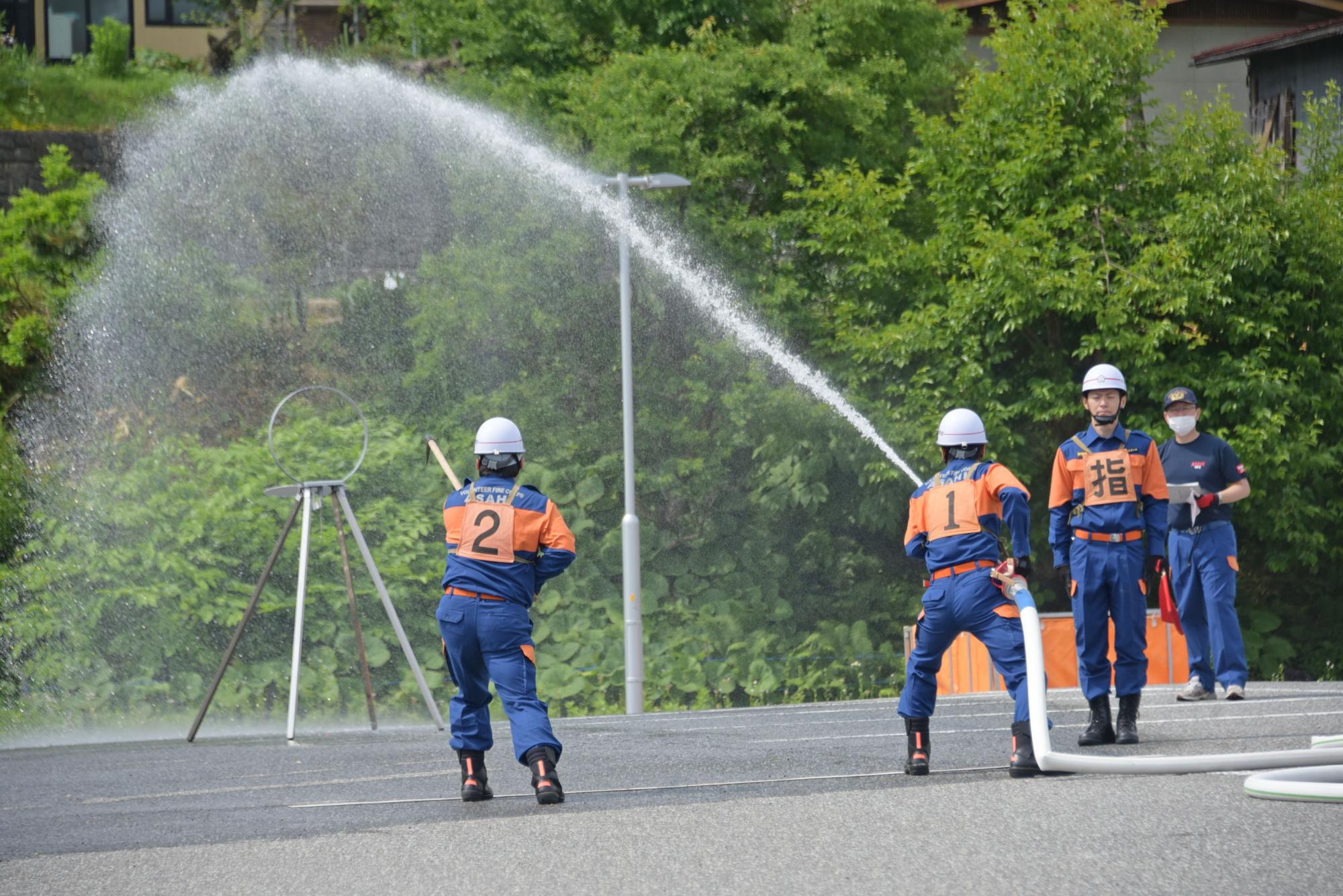 小型ポンプ操法の写真