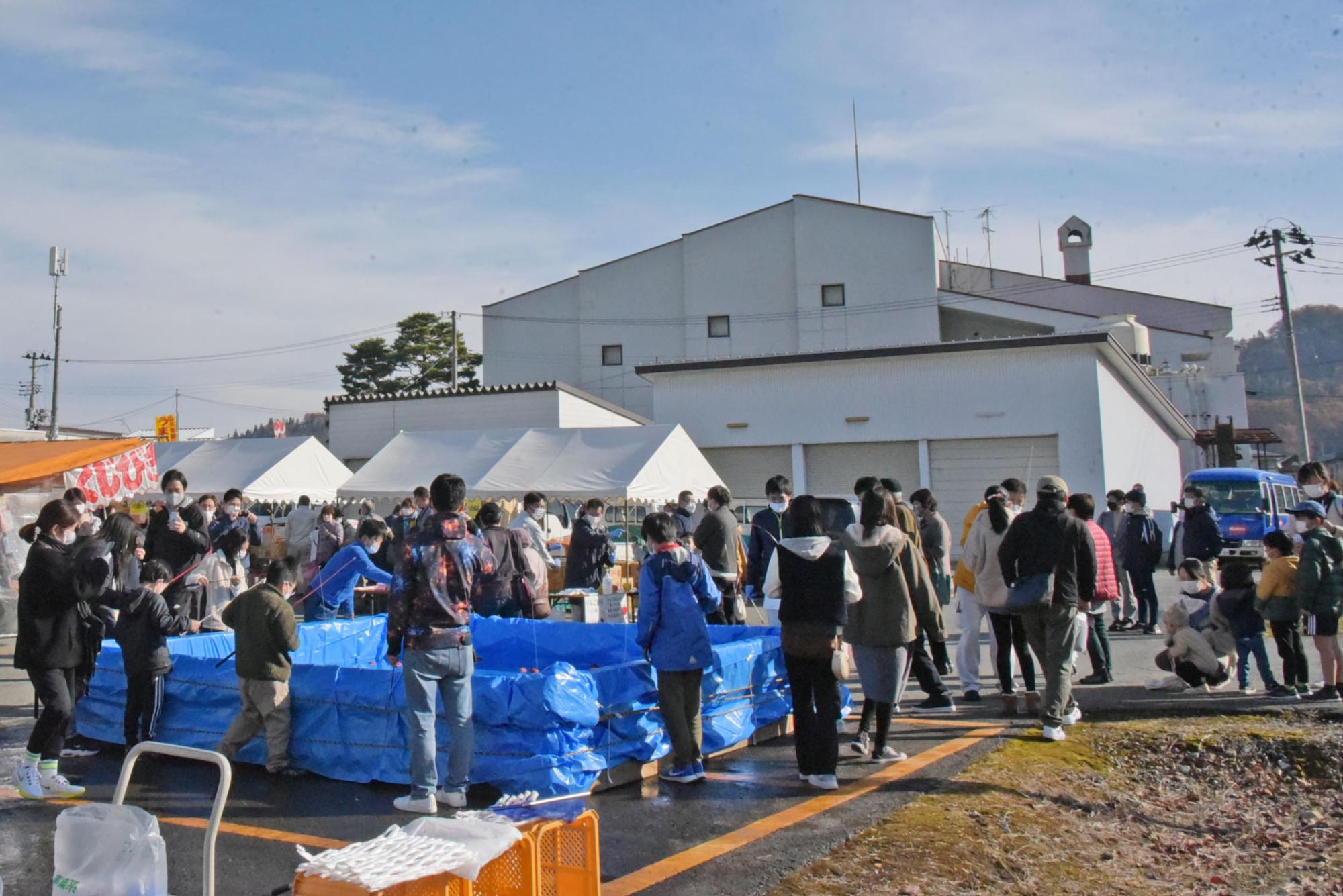 りんご釣り大会