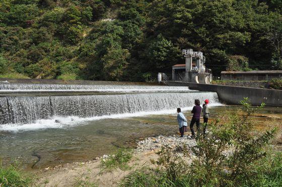 太郎地区内にある電力会社の取水施設の写真