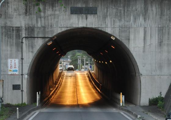 午後6時38分頃の太郎トンネルの写真