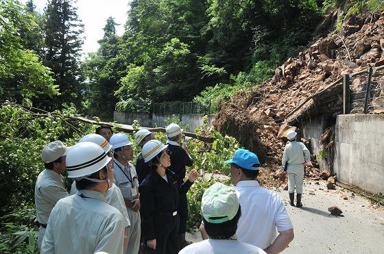 災害現場視察の写真5