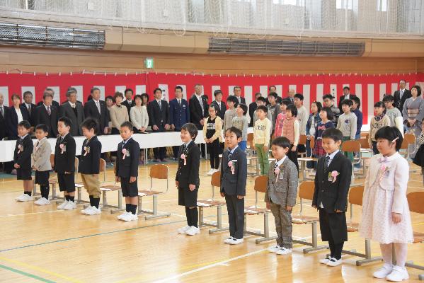 西五百川小入学式の様子の写真2