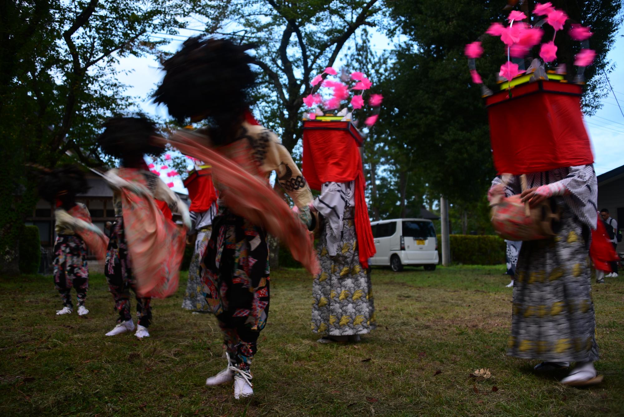 大谷風神祭（角田流獅子踊り）