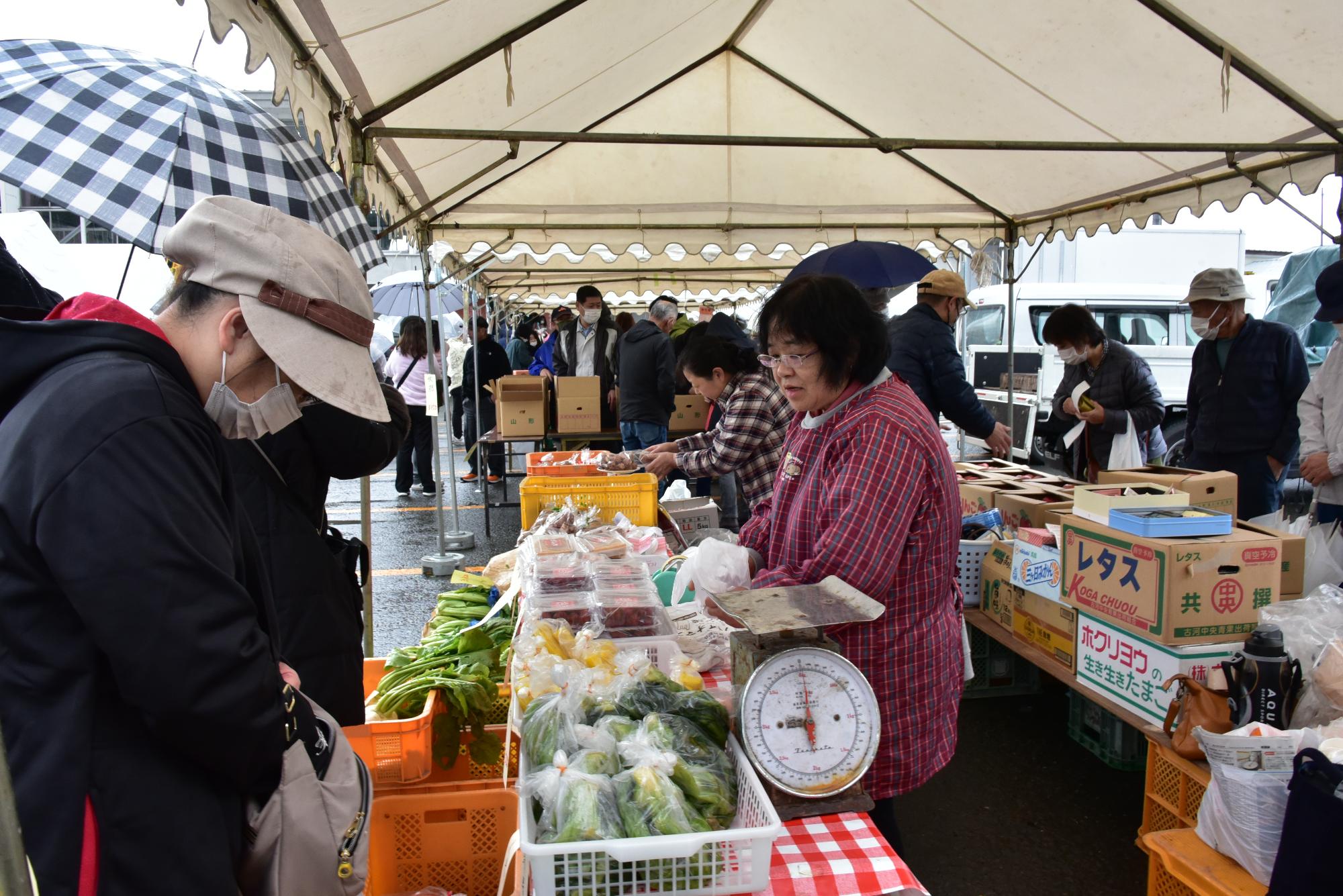 朝日北の原食品ブース