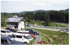 玉ノ井地区カヌー船着場の写真